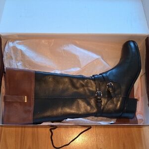 Bandolino Black and Brown Over the Knee Boots